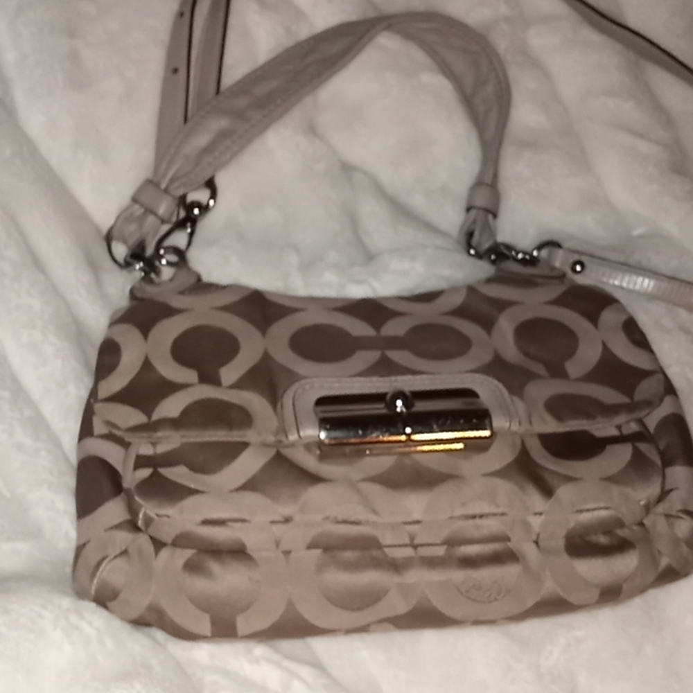 Coach Kristen sateen crossbody bag.